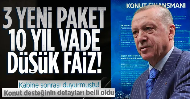 Başkan Erdoğan'ın açıkladığı konut destek paketlerinin detayları belli oldu