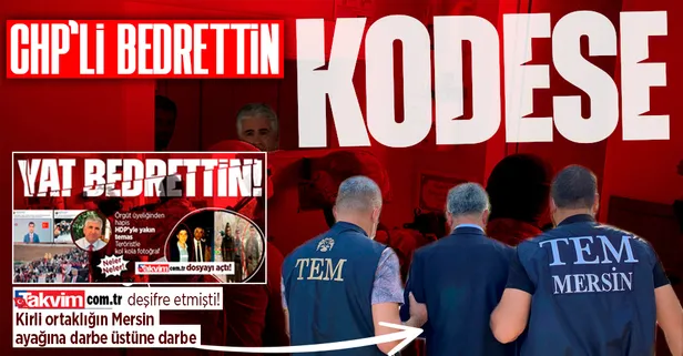 Mersin'de PKK/KCK operasyonunda yakalanan belediyenin daire başkanı Bedrettin Gündeş tutuklandı