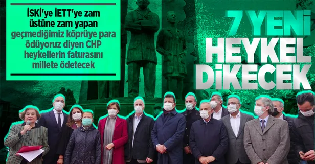 İSKİ'ye İETT'ye zam üstüne zam yapan İBB İstanbul'a 7 heykel dikmek için yarışma açtı
