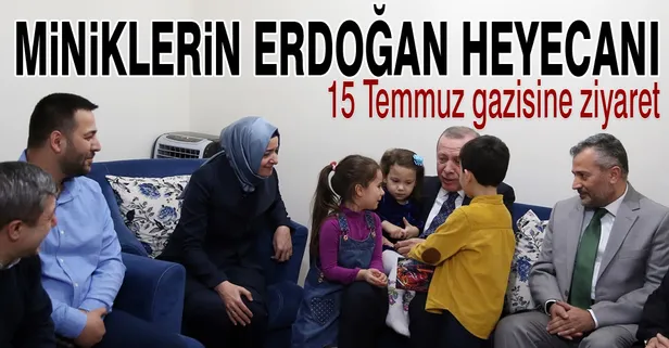 Erdoğan'dan 15 Temmuz gazisine ziyaret