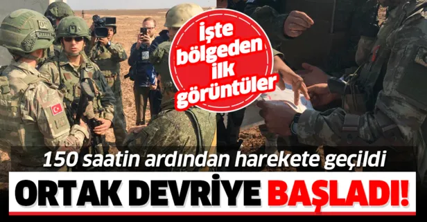 Son dakika: Türk-Rus ortak devriyesi başladı! İşte devriyeden ilk görüntüler