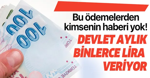 Bu ödemelerden kimsenin haberi yok! 2020'de almayı unutmayın!