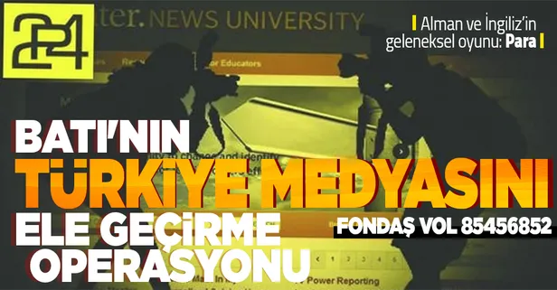 ABD, İngiltere ve Almanya'nın, parayla Türkiye'deki fondaş medyaya yalan haber üreten gazeteci yetiştirdiği ortaya çıktı
