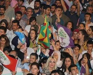 HDP mitinginde PKK propagandası
