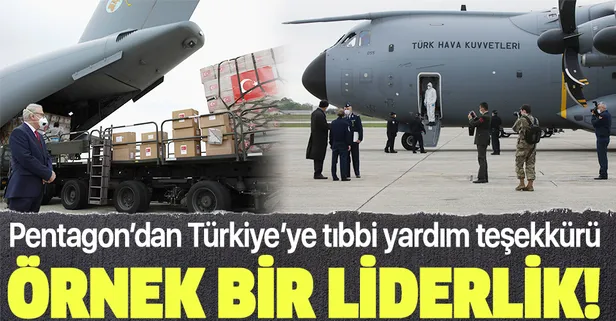 Son dakika: Pentagon'dan Türkiye'ye tıbbi yardım teşekkürü: Örnek liderlikten dolayı müteşekkiriz