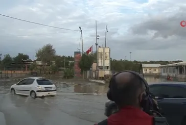 Halkalı'da yaşanan selin ardından sular çekilmeye başladı