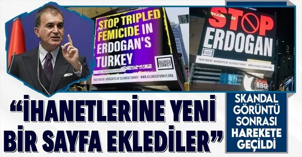 AK Parti Sözcüsü Ömer Çelik’ten New York’taki ’stop Erdoğan’ başlıklı FETÖ propagandasına tepki