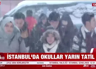 İstanbul’da eğitime bir gün ara verildi