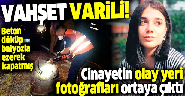 Pınar Gültekin cinayetinin olay yeri fotoğrafları ortaya çıktı: Varilin ağzını balyozla ezerek kapatmış