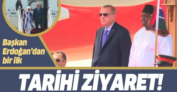 Son dakika: Başkan Erdoğan Gambiya’da