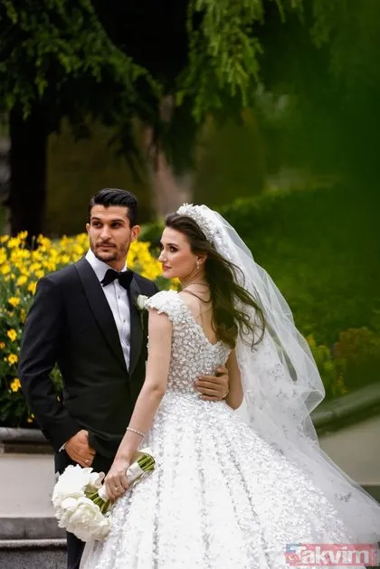 Beşiktaşlı Necip Uysal, Nur Beşkardeşler ile evlendi! İşte nikahtan kareler...