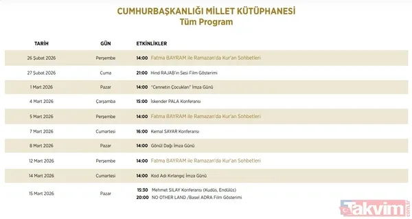 Beştepe'de 19 Mart'a kadar sürecek dev Ramazan etkinlikleri: Müzikallerden sergilere tam program takvimi - 9
