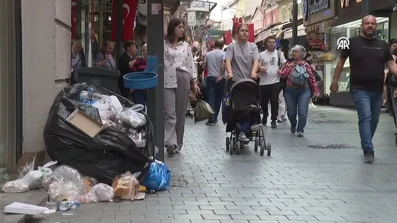 Konak’ta çöp grevi!