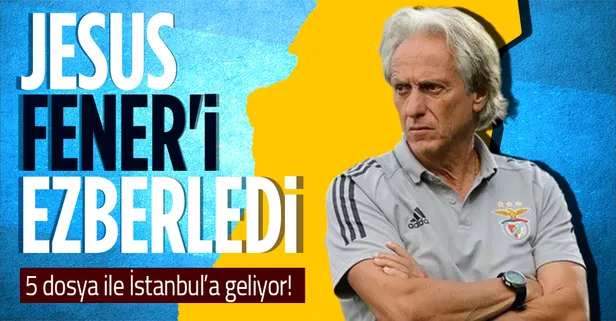 Portekizli teknik adam Jorge Jesus elinde 5 dosya ile İstanbul'a geliyor