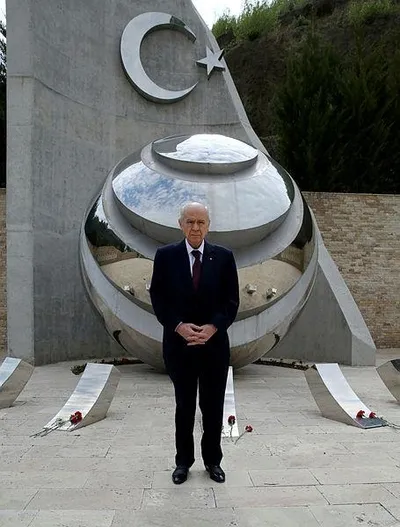 MHP Genel Başkanı Bahçeli Ülkücü Şehitler Anıtı'nı ziyaret etti-8
