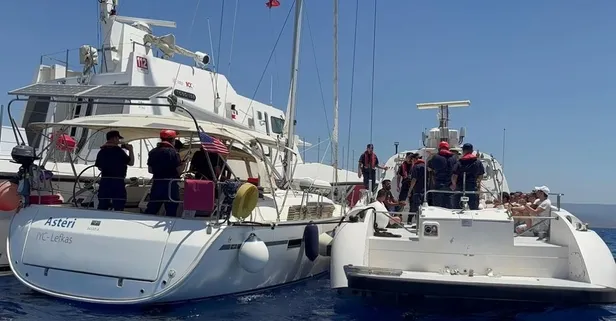 FETÖ'cüler tekneyle yurt dışına kaçmaya çalışırken yakalandı! İşte operasyondan görüntüler