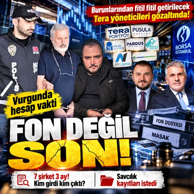 Fon soruşturmasında Tera Portföy Başkanı Erdin Özel ve Tera Yatırım CEOsu Emir Münir Sarpyener gözaltına alındı