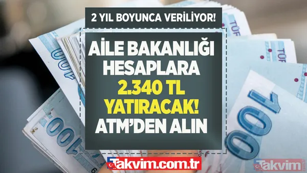 ATM'den çocuk başına para alın! 2.340 TL okul ve kırtasiye ihtiyaçları için e-Devlet'ten başvurmak yeterli! 1 - 2 yıl boyunca... - 1