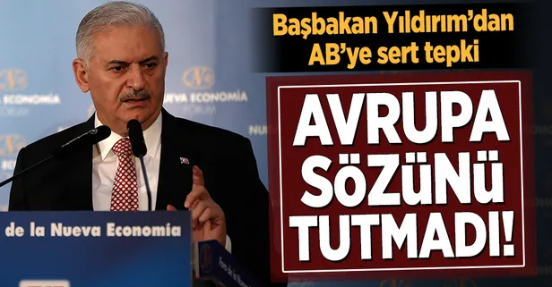 Başbakan Yıldırım İspanya'da konuştu