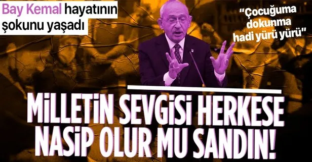 CHP Genel Başkanı Kemal Kılıçdaroğlu’na Çorum’da büyük tepki: Çocuğuma dokunma hadi yürü, yürü