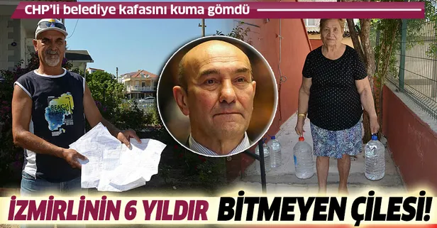 Dikili'nin su sorunu 6 yıldır bitmiyor! Vatandaş CHP'li İzmir Büyükşehir Belediyesi'ne tepkili