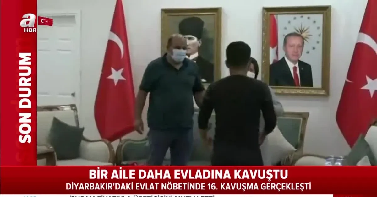 Evlat nöbetinde bir kavuşma daha! Ruşen Çetin’in oğlu Erdal Çetin'le buluştu