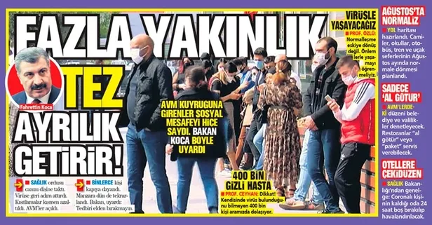 Sağlık Bakanı Fahrettin Koca'dan sosyal mesafe uyarısı: Tedbiri elden bırakmayın-1