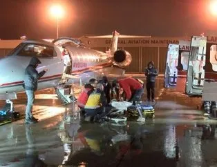 İki Türk hasta ambulans uçakla Türkiye’ye getirildi!