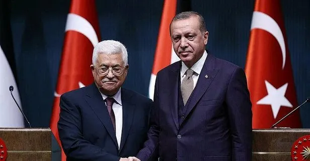 Başkan Erdoğan, Filistin Devlet Başkanı Abbas ile görüştü