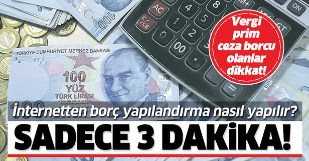 Milyonlarca kişiyi ilgilendiriyor! İnternetten vergi, prim ve ceza borç yapılandırma nasıl yapılır?