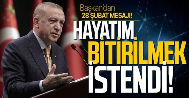 Son dakika: Başkan Erdoğan’dan 28 Şubat paylaşımı!