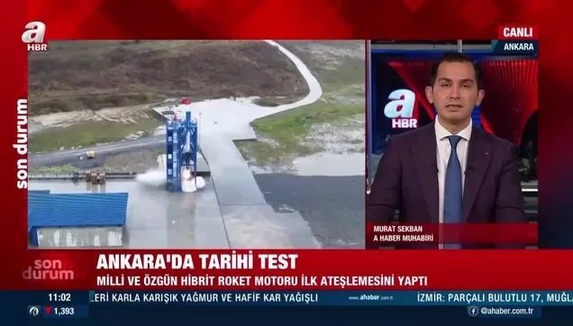 Milli ve özgün hibrit roket motoru ilk sınavını başarıyla geçti! Uzay aracımızı 2023'te Ay ile buluşturacağız