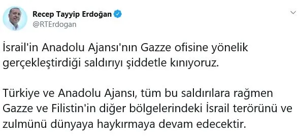 Başkan Erdoğan'dan AA'ya geçmiş olsun telefonu-2