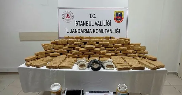 İstanbul’da düzenlenen operasyonda 120 kilogram eroin ele geçirildi
