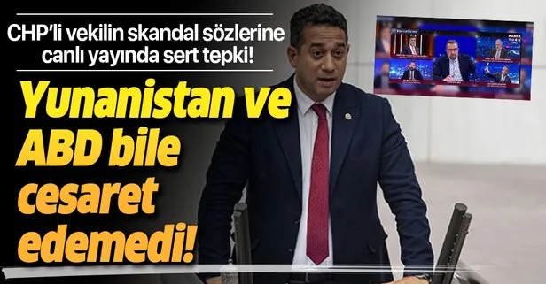 TSK’ya hakaret eden CHP’li Ali Başarır’a A Haber canlı yayınında sert tepki: Yunanistan’ın ABD’nin cesaret edemediğini yaptı!
