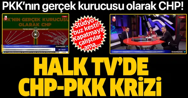 SON DAKİKA: Halk TV'de CHP-PKK krizi: PKK'nın gerçek kurucusu olarak CHP