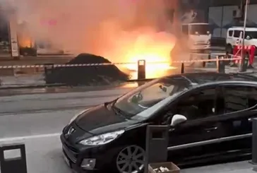 İSKİ aracı elektrik kablolarını kopardı!