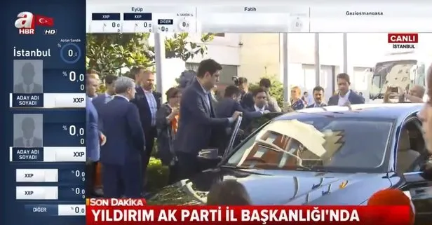 Binali Yıldırım AK Parti İstanbul İl Başkanlığı’na geldi