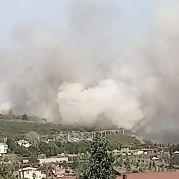 TÜBİTAK ormanlık alanda yangın!