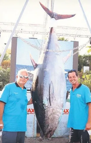 Alp Kırşan, Didim'de dev orkinos yakaladı