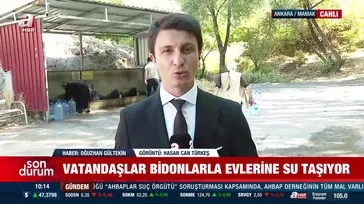 Ankara'da su kesintisi: Vatandaşlar bidonlarla çeşmede