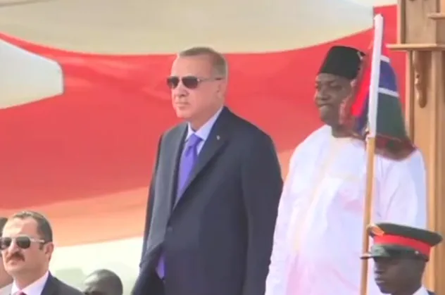 Son dakika: Başkan Erdoğan Gambiya'da