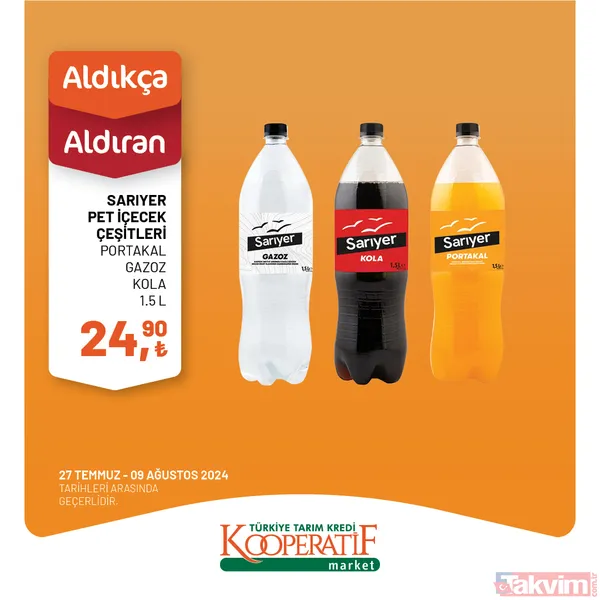 Tarım Kredi Market'te 60 üründe dev indirim! Katalogda yok yok! Taze Kaşar 249 TL, Siyah Zeytin 115 TL, Tuvalet Kağıdı 40'lı 209 TL... - 34