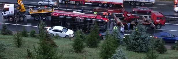 Son dakika: Ankara istikameti trafiğe kapandı! TEM'de kilometrelerce kuyruk-3