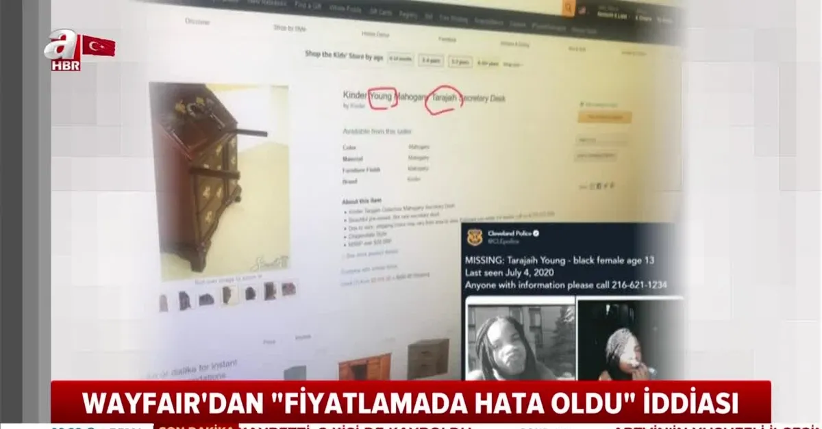 Wayfair firmasında çocuk ticareti skandalı! Pahalı ürünlerde kayıp çocukların ismi gizli