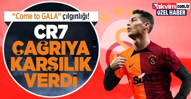 Galatasaraylı taraftarların “Come to Galatasaray” çağrısına Ronaldo karşılık verdi!