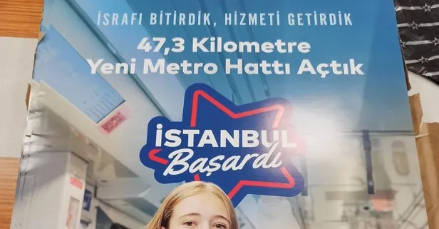 CHP’li İBB Başkanı Ekrem İmamoğlu’ndan yeni metro yalanı! 20 gün arayla farklı reklam afişi!
