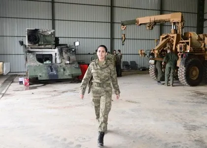 ’Zeytin Dalı’nın kadın subayları