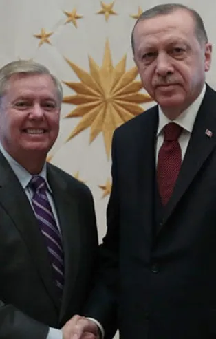 Başkan Erdoğan ABD'li senatör Lindsey Graham'ı Beştepe'de kabul etti