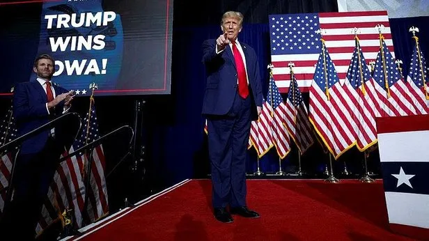 Trump geri dönüyor! ABD basını ‘Taç giyme töreni başlıyor’ diyerek duyurdu: Iowa’da ezici zafer